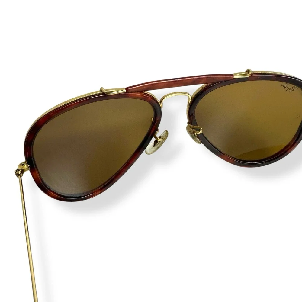 VTG Ray-Ban Bausch & Lomb Road Spirit 62mm Sunglasses - 80s Tortoise W0743 62-14